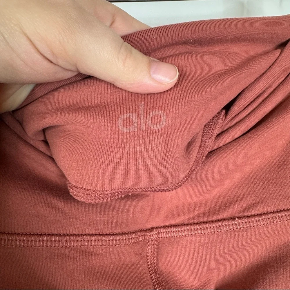 Alo Yoga Mauve Mesh Criss Cross Leggings Size Xsmall‎